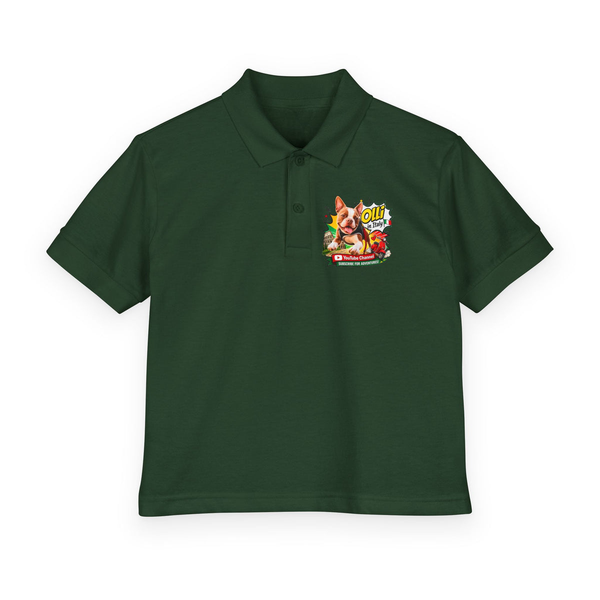 Boston Terrier Italy DryBlend Youth Polo Shirt