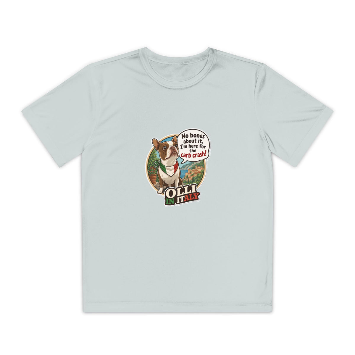 Youth Competitor Tee - 'Ollie the Corgi' Funny Kids Racing Shirt