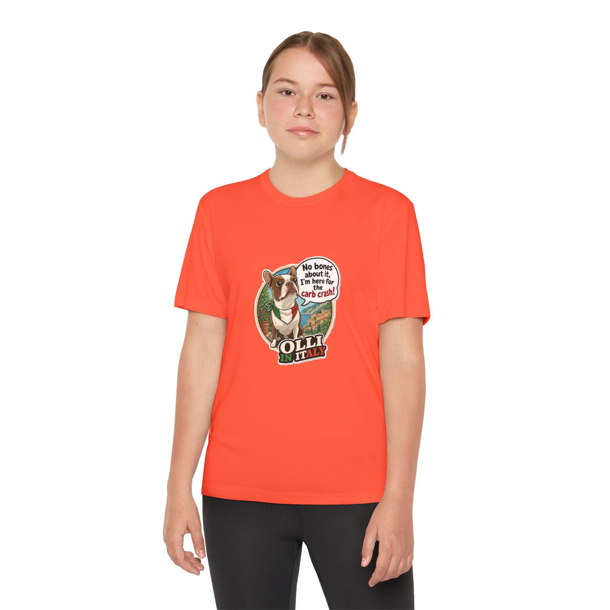 Youth Competitor Tee - 'Ollie the Corgi' Funny Kids Racing Shirt