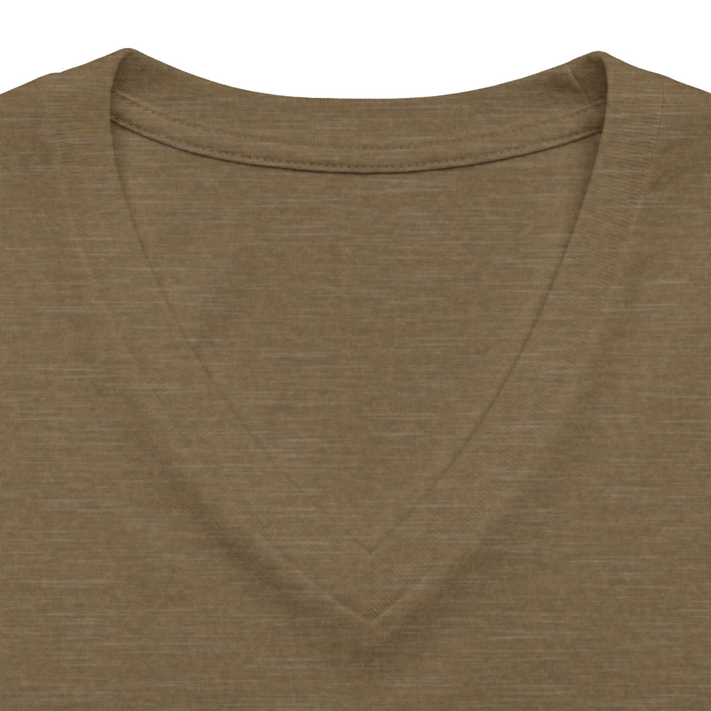 Women's V-Neck Tee — 'Gelato Family' Cute French Bulldog Design
