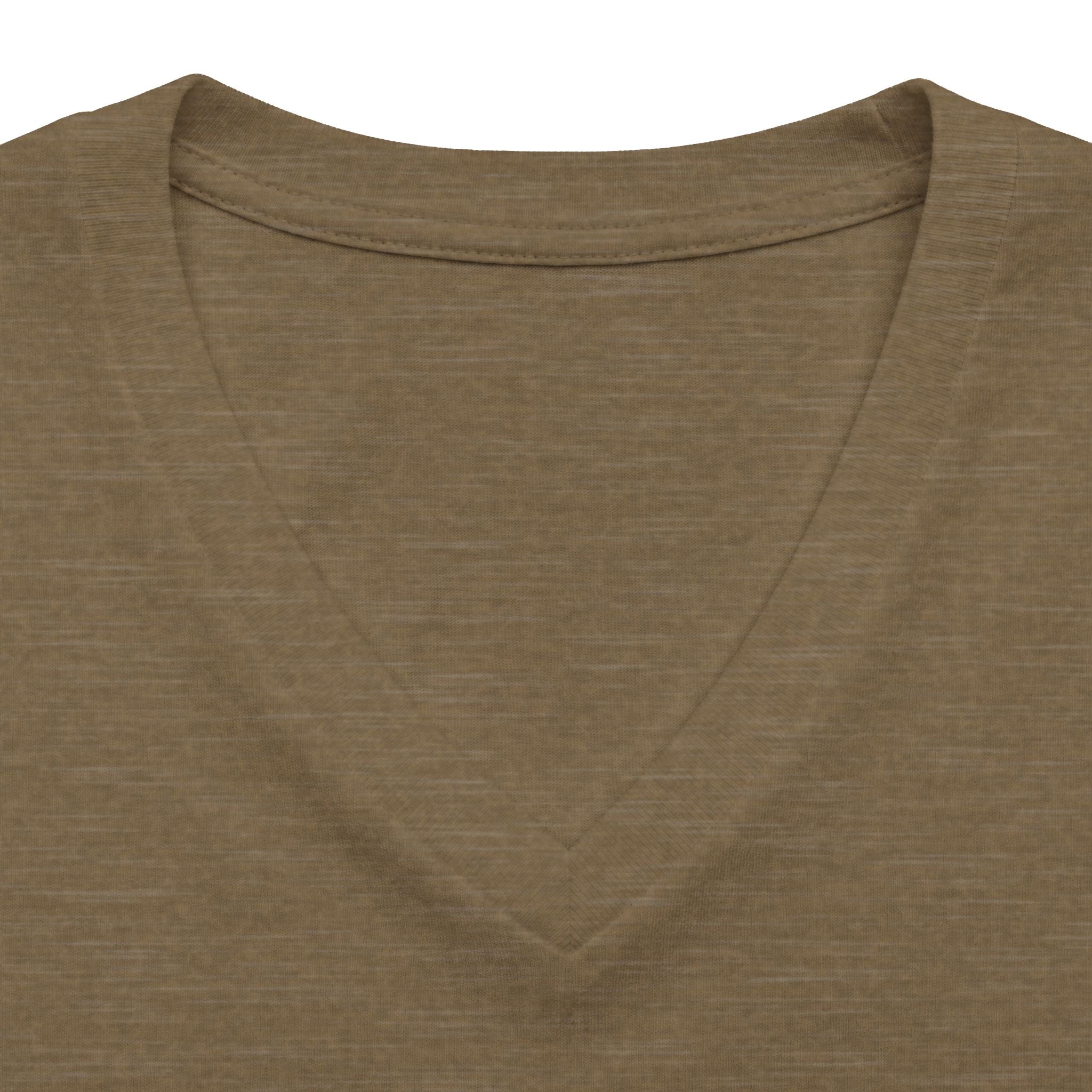 Women's V-Neck Tee — 'Gelato Family' Cute French Bulldog Design
