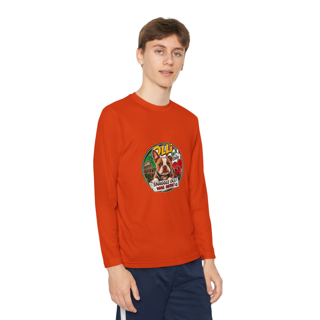 Youth Long Sleeve Tee — "Olli" Snaggle Graphic TEE