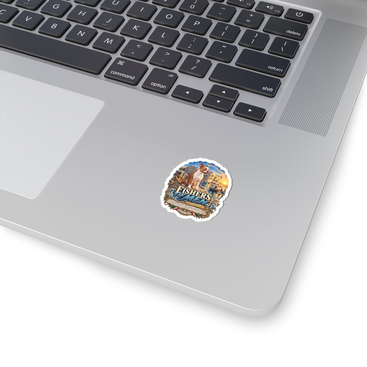 Fishers of Men Sticker — Coastal Christian Faith Vinyl Sticker (Matthew 4:19)