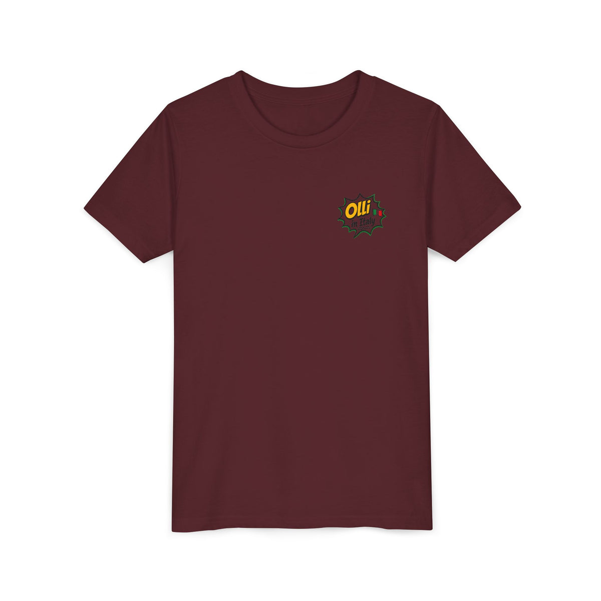 Kids' Pizza Olli the Boston Terrier Tee — "Saved by Grace" Funny Italian Pizza Youth Shirt