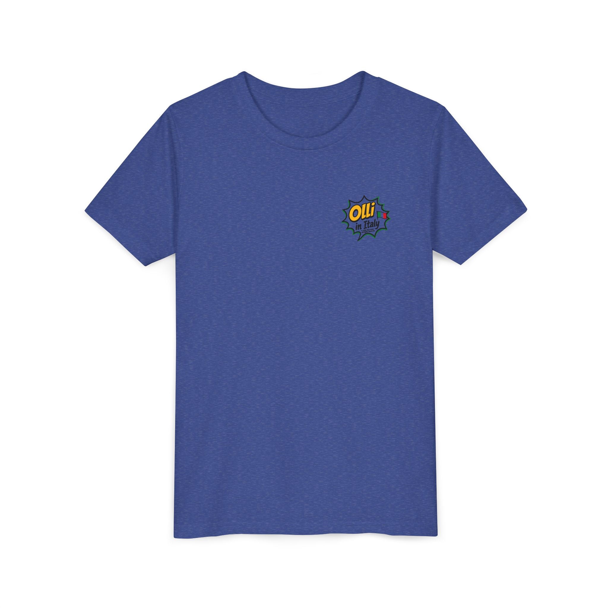 Kids' Pizza Olli the Boston Terrier Tee — "Saved by Grace" Funny Italian Pizza Youth Shirt