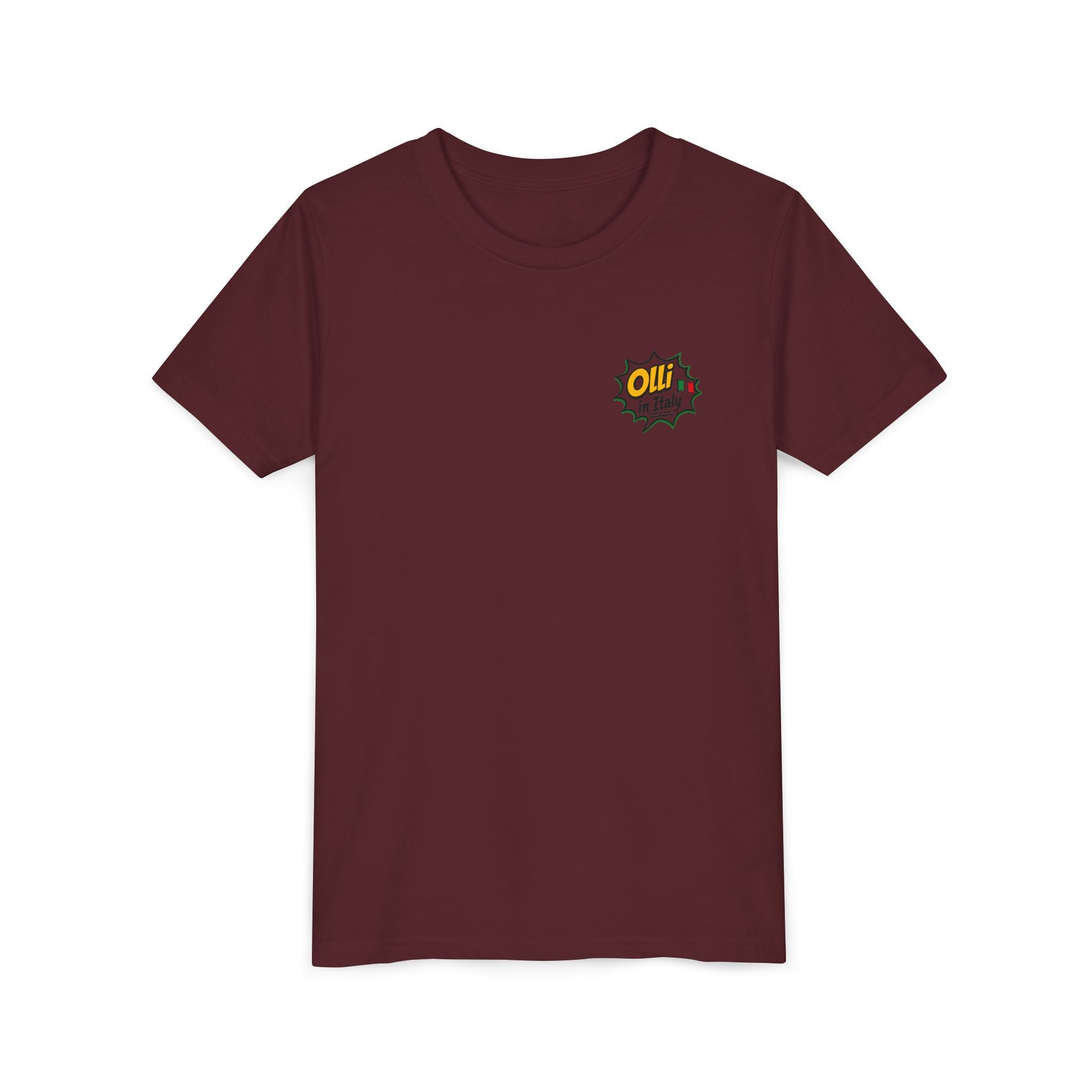 Kids' Pizza Olli the Boston Terrier Tee — "Saved by Grace" Funny Italian Pizza Youth Shirt