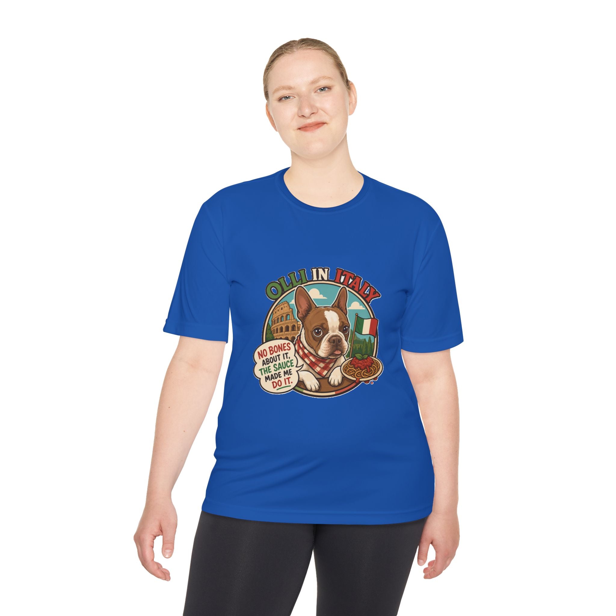 Olli In Italy Boston Terrier Tee | Italian Food Pizza Dog Design