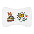 I Came Sniffed Judged Pet Feeding Mat | Olli in Italy Paw Print Design