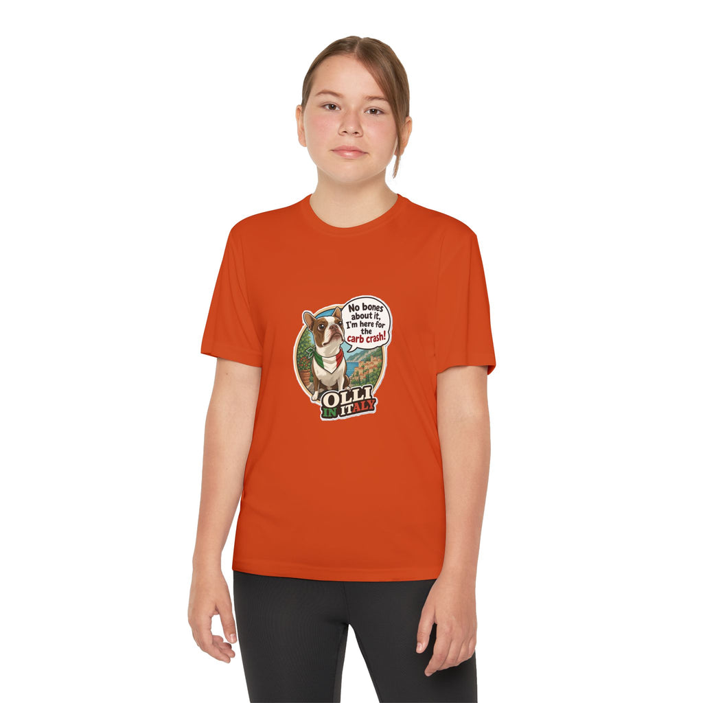 Youth Competitor Tee - 'Ollie the Corgi' Funny Kids Racing Shirt