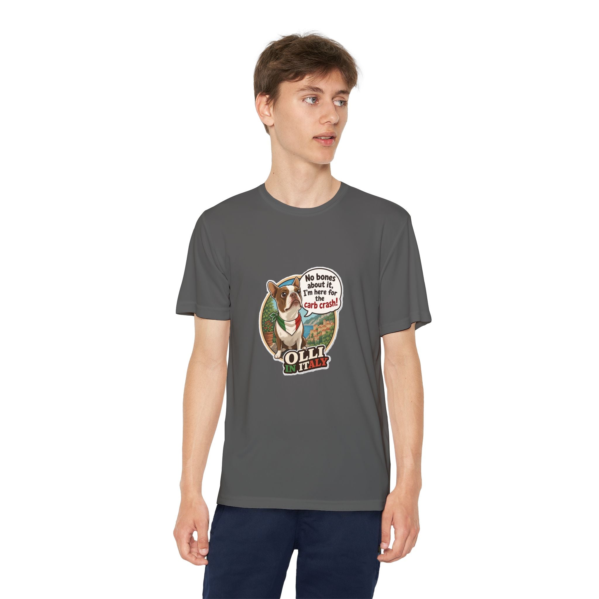 Youth Competitor Tee - 'Ollie the Corgi' Funny Kids Racing Shirt