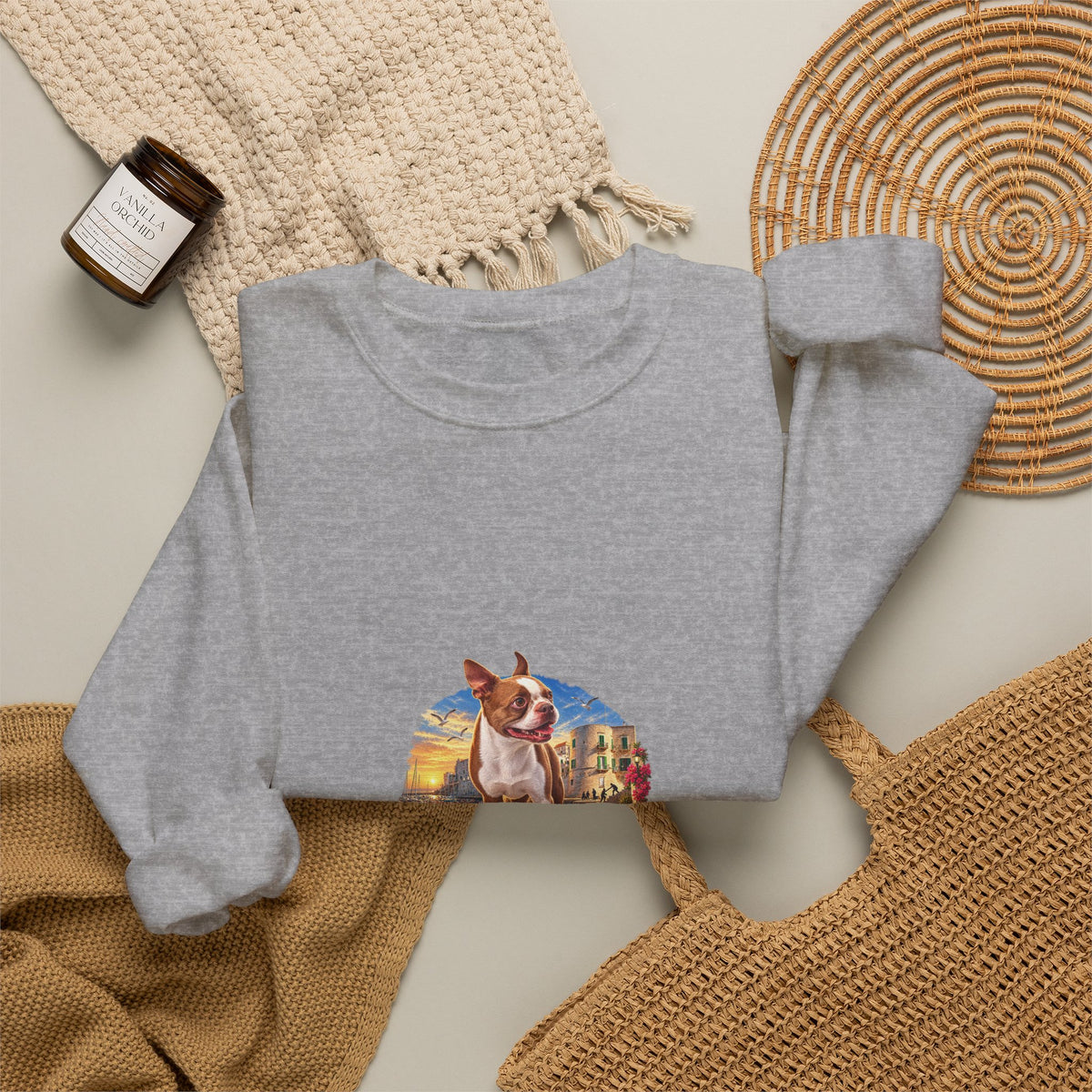 Essential Humans Crewneck Sweatshirt — Vintage Scenic 'Humans Are Essential' Design
