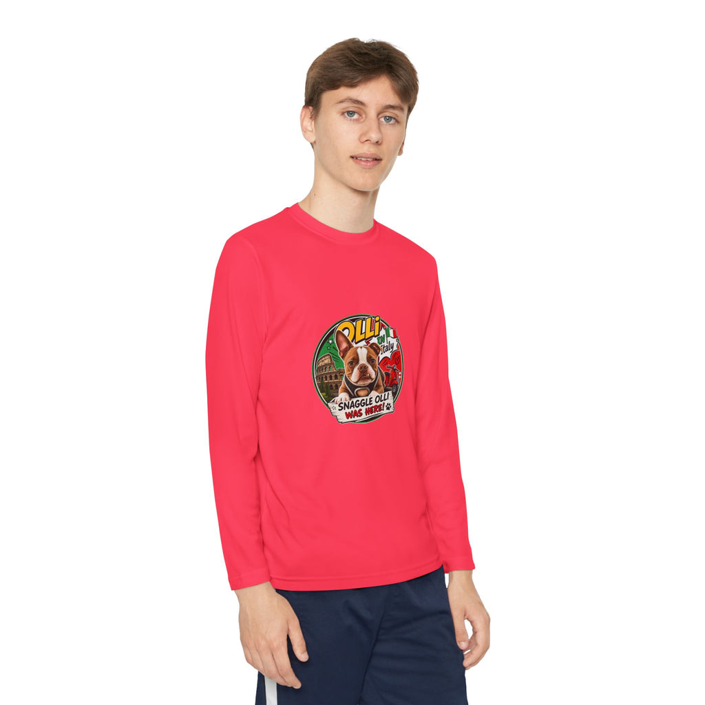 Youth Long Sleeve Tee — "Olli" Snaggle Graphic TEE