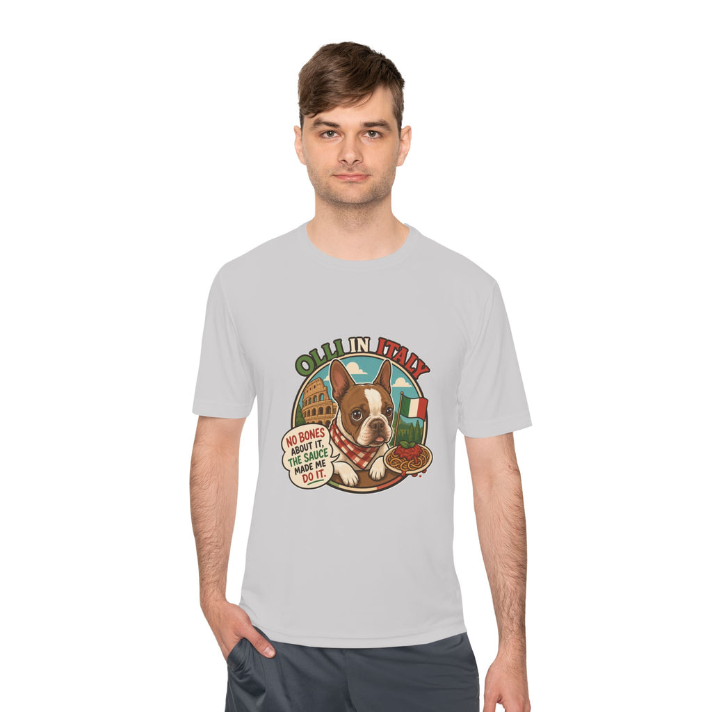 Olli In Italy Boston Terrier Tee | Italian Food Pizza Dog Design