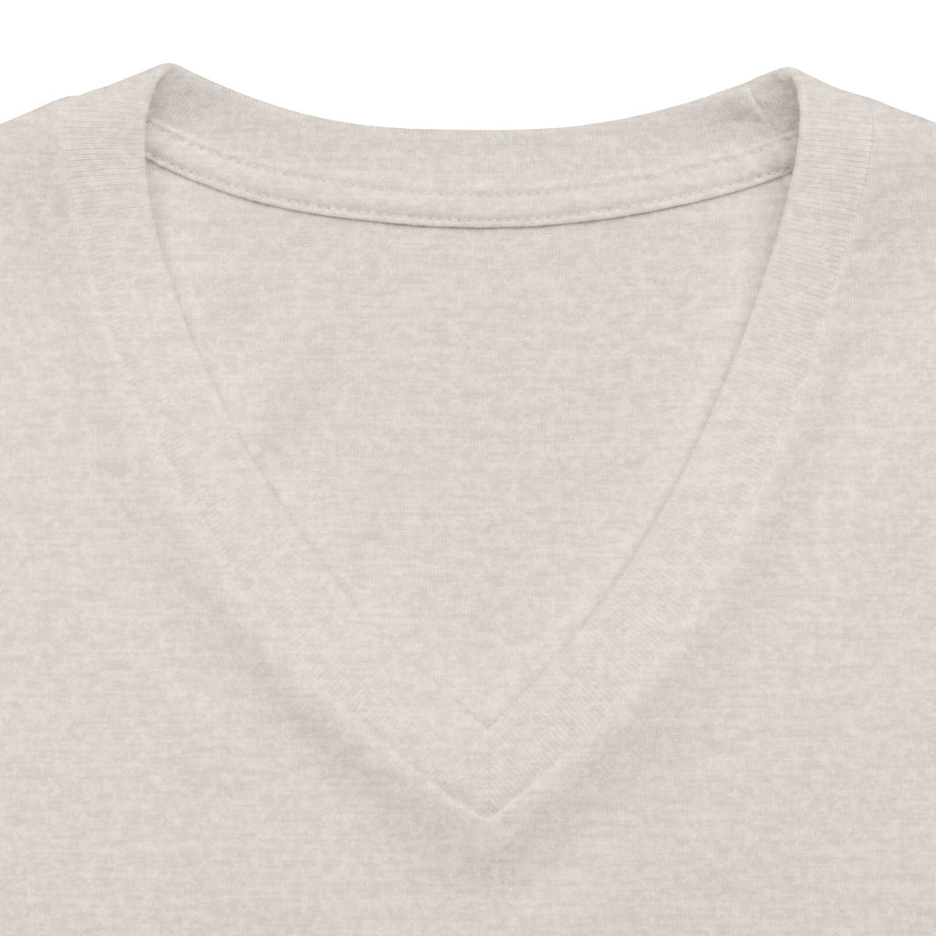 Women's V-Neck Tee — 'Gelato Family' Cute French Bulldog Design