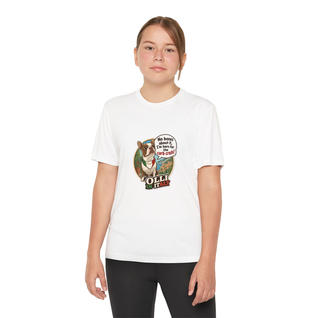 Youth Competitor Tee - 'Ollie the Corgi' Funny Kids Racing Shirt