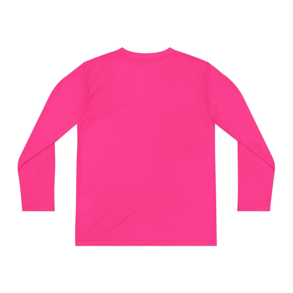 Olli the Boston Terrier in Italy Youth Long Sleeve Tee — "Olli" Surf Rescue Graphic