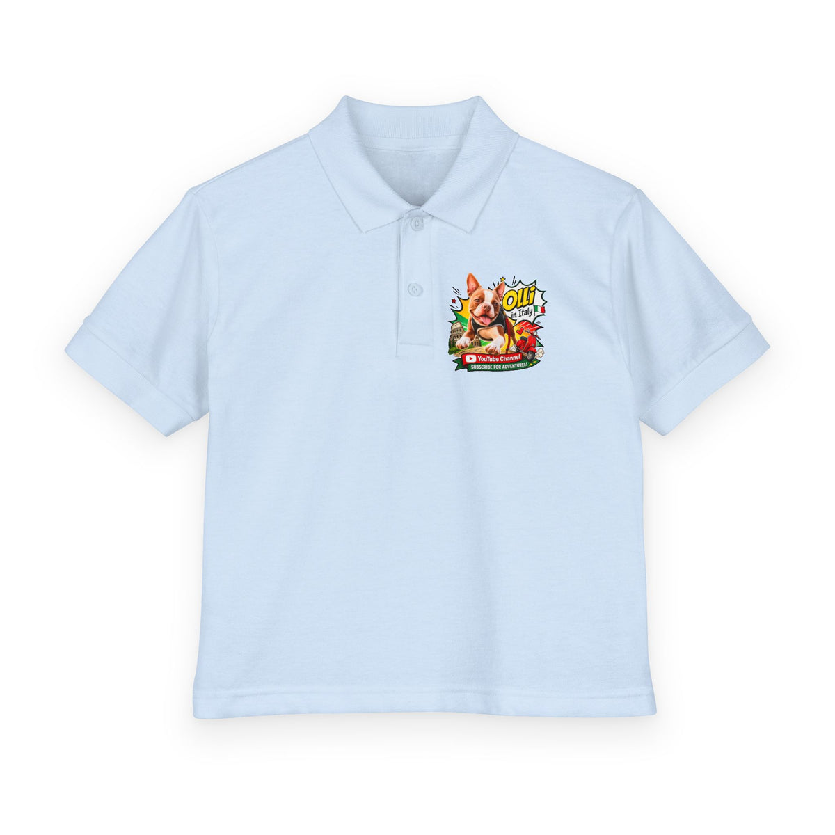 Boston Terrier Italy DryBlend Youth Polo Shirt