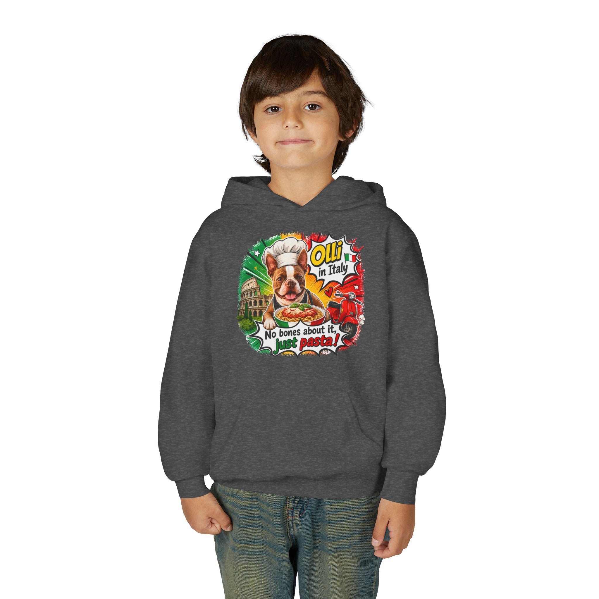 Italian Chef Dog No Bones About It Hoodie | Youth Hoodie