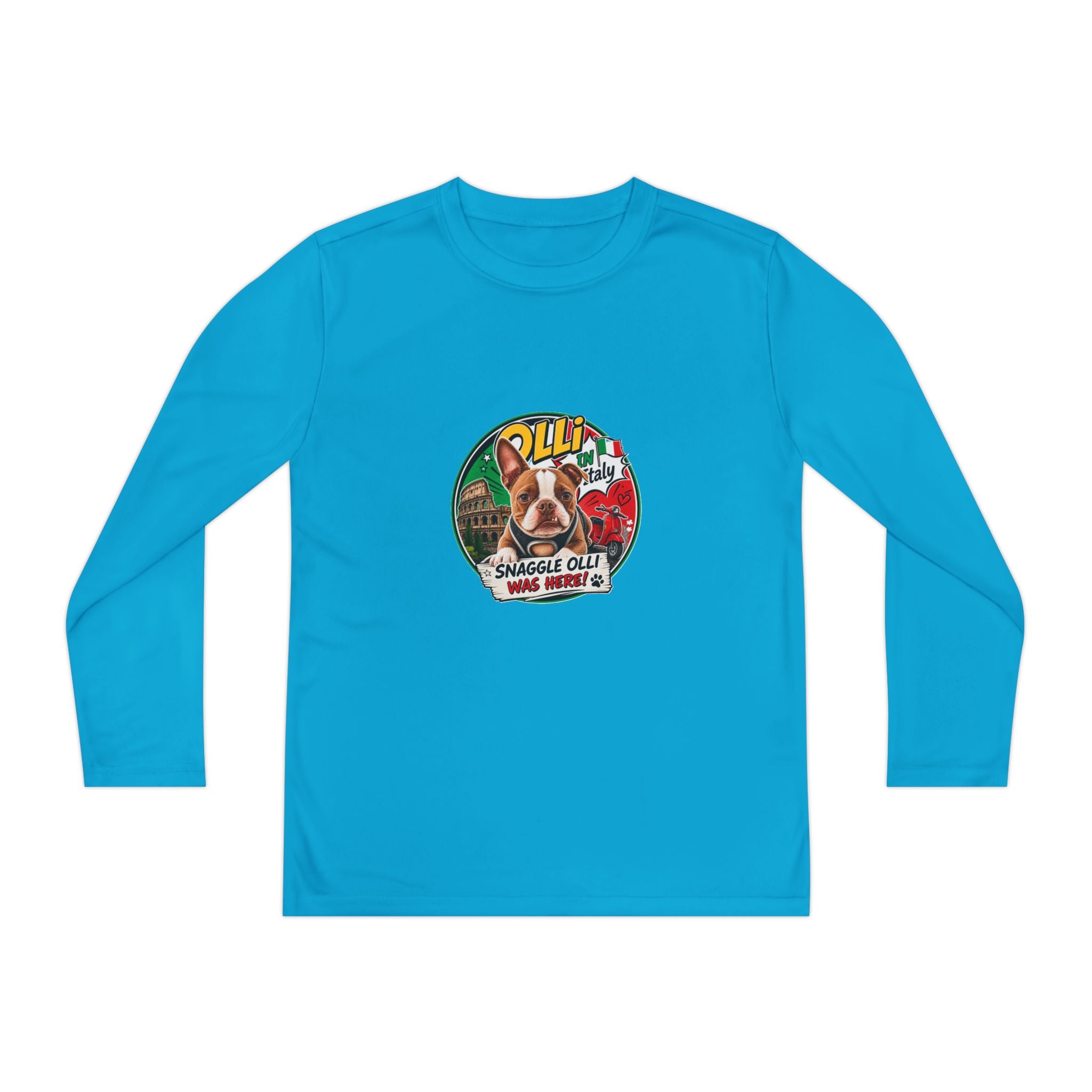 Youth Long Sleeve Tee — "Olli" Snaggle Graphic TEE