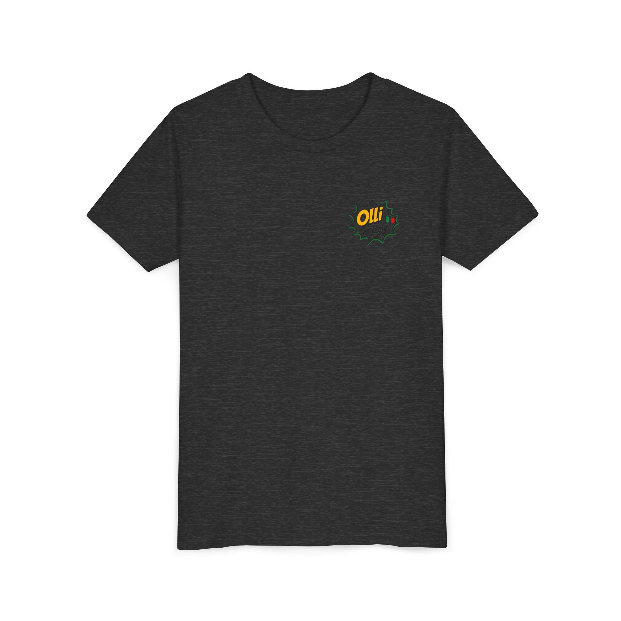 Kids' Pizza Olli the Boston Terrier Tee — "Saved by Grace" Funny Italian Pizza Youth Shirt