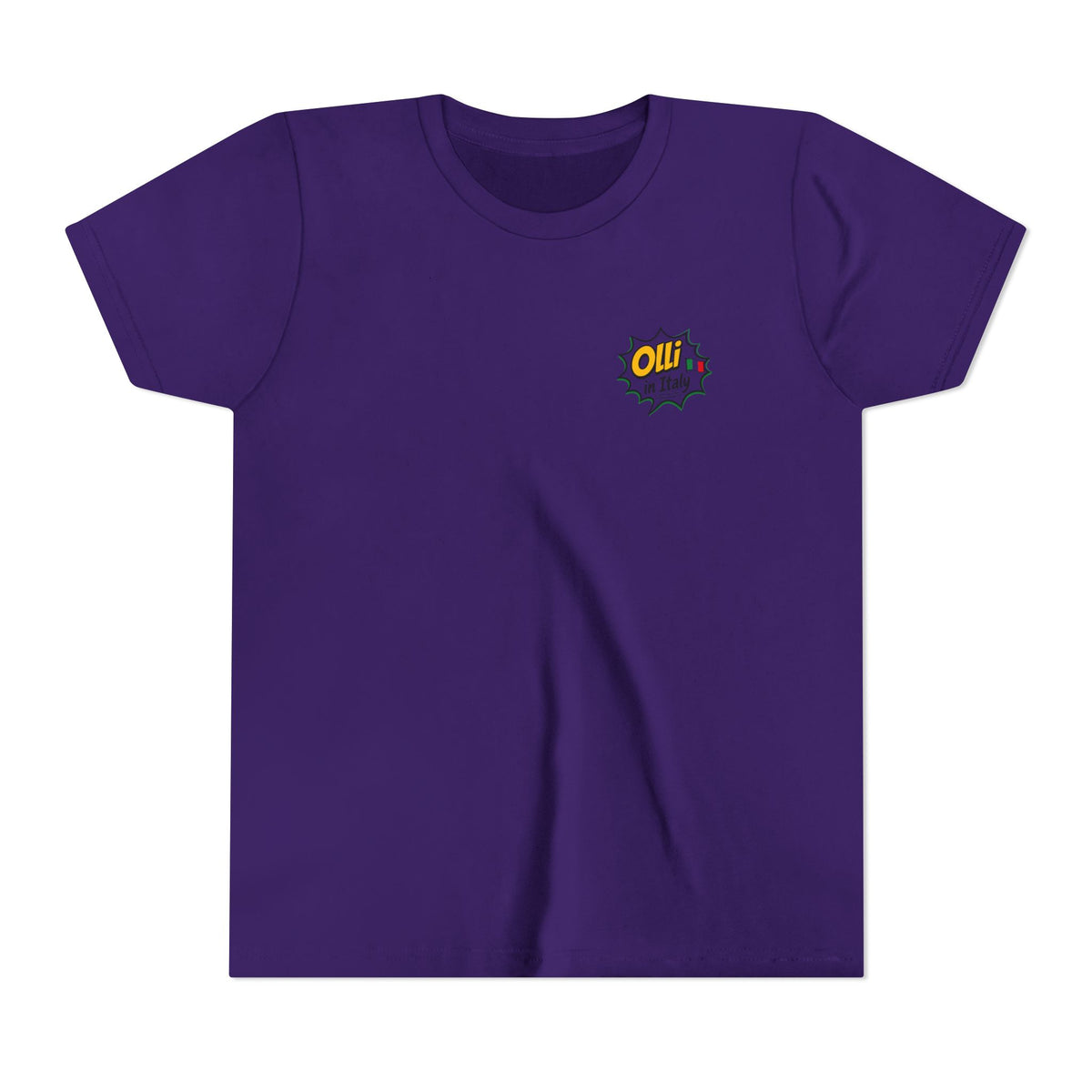 Kids' Pizza Olli the Boston Terrier Tee — "Saved by Grace" Funny Italian Pizza Youth Shirt