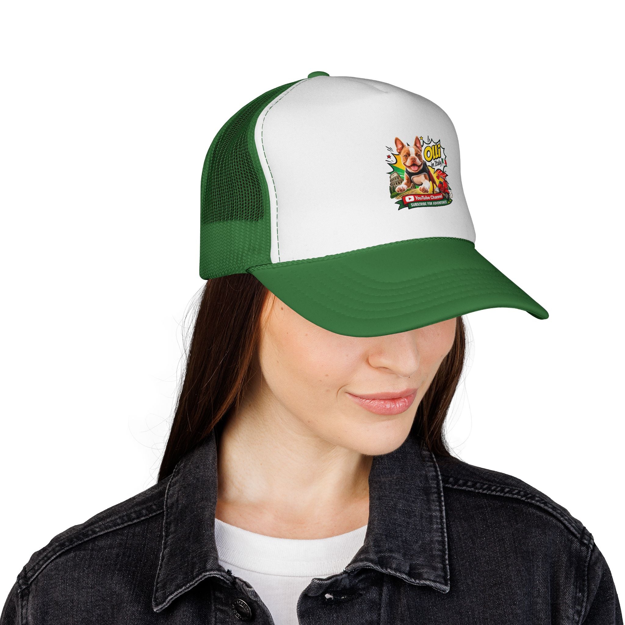 Trucker Cap — “God Is Good All The Time” Retro Pig Graphic