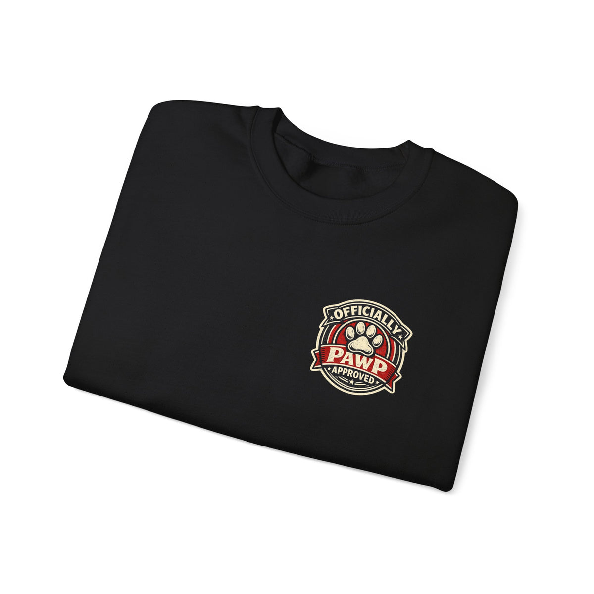 Olli The Boston Terrier Officially Licensed 'Pawp Approved' Crest Crewneck Sweatshirt