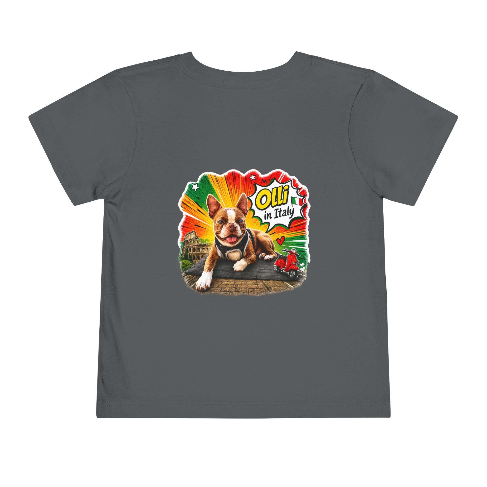 Toddler Tee — Cute Olli the Boston Terrier "I Came, I Sniffed, I Judged" Graphic