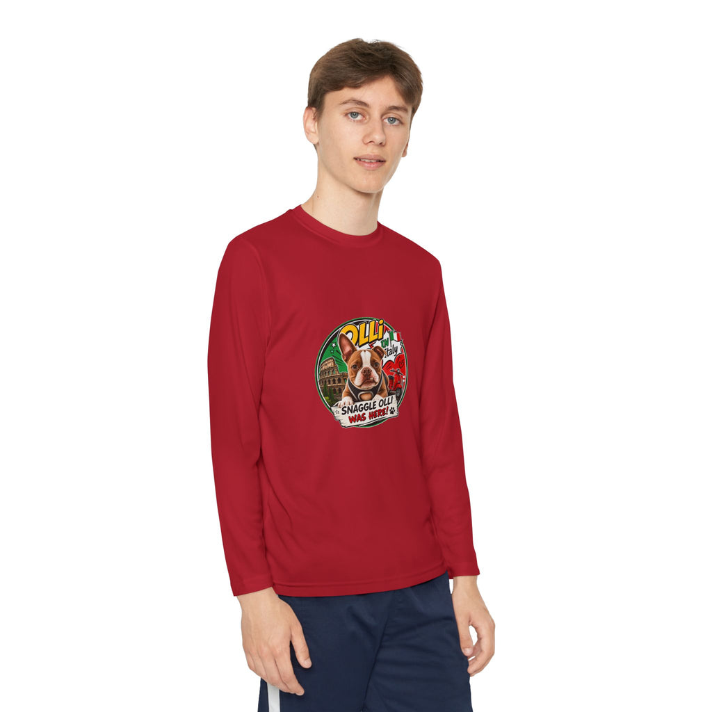 Youth Long Sleeve Tee — "Olli" Snaggle Graphic TEE