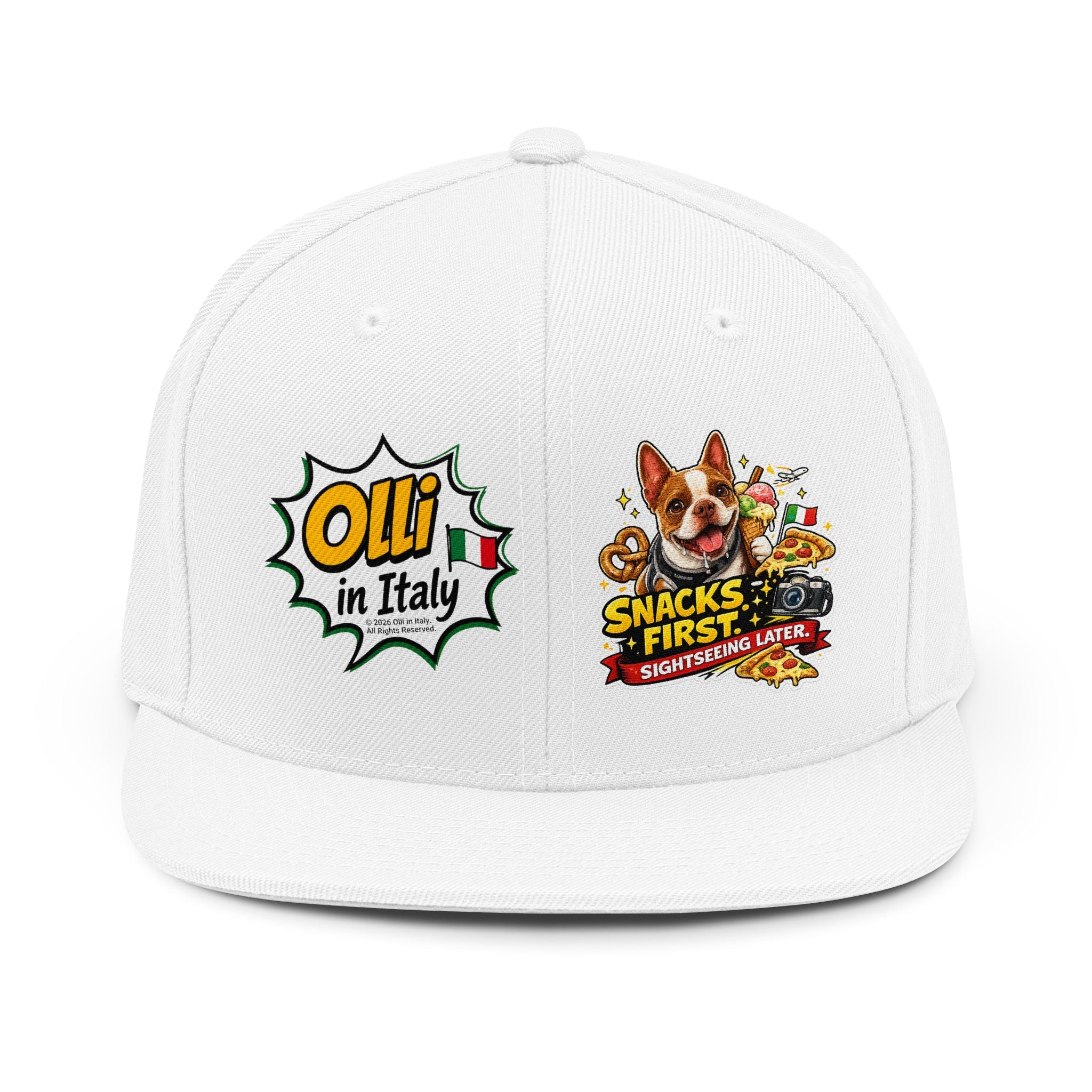 Olli in Italy Snapback | Olli Snacks First sightseeing hat
