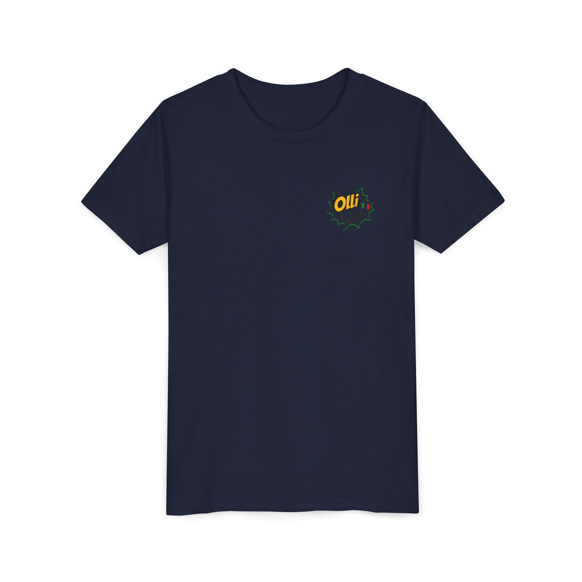 Kids' Pizza Olli the Boston Terrier Tee — "Saved by Grace" Funny Italian Pizza Youth Shirt