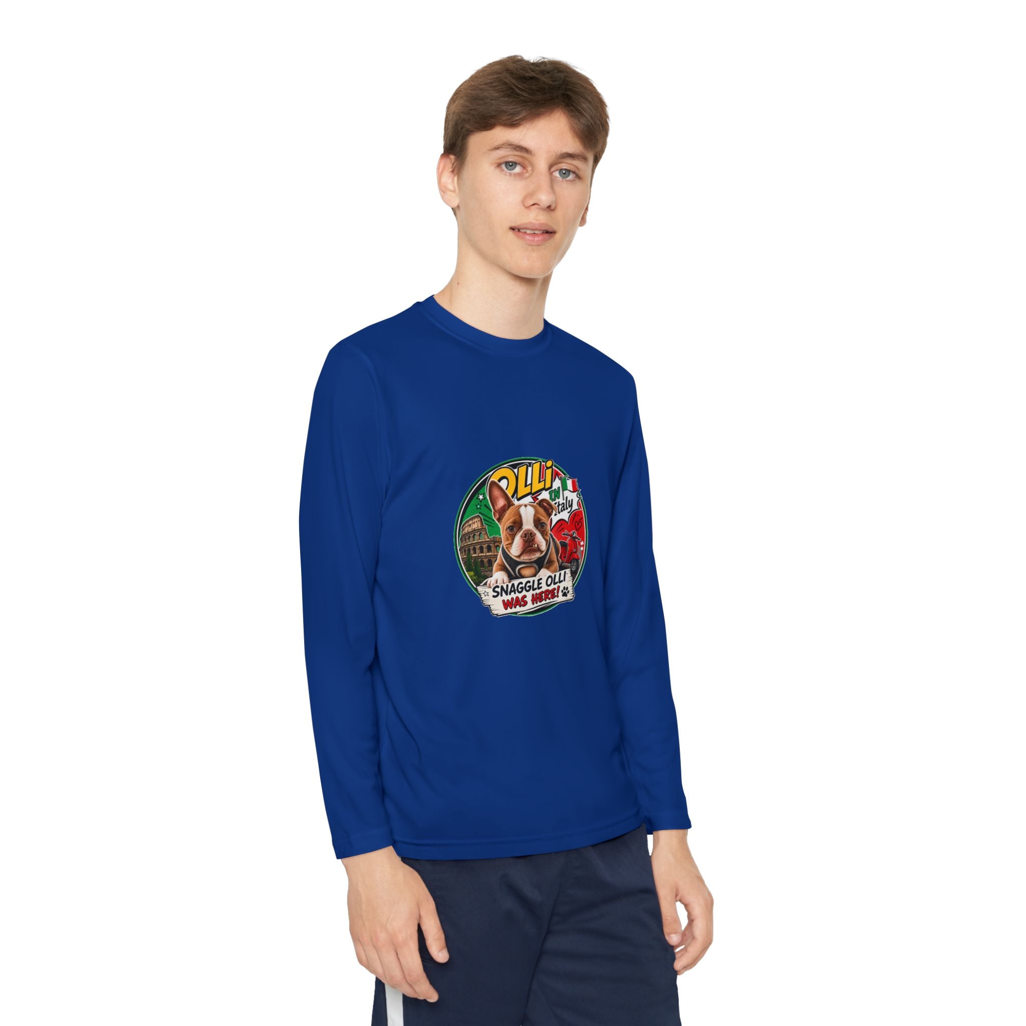 Youth Long Sleeve Tee — "Olli" Snaggle Graphic TEE