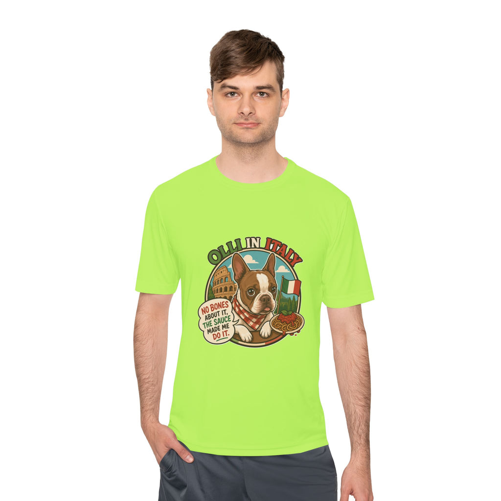 Olli In Italy Boston Terrier Tee | Italian Food Pizza Dog Design