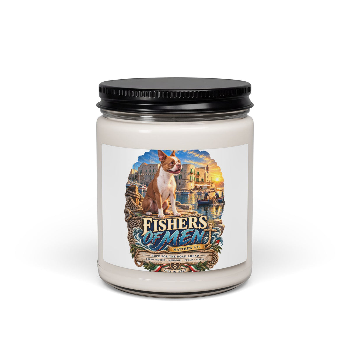 Fisher’s Men 9oz Scented Soy Candle — Nautical Dog Harbor Aromatherapy