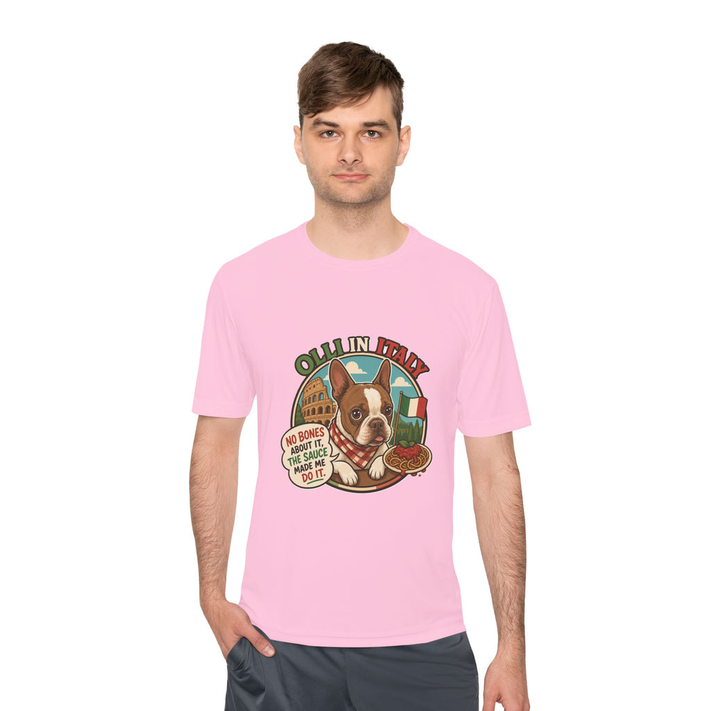 Olli In Italy Boston Terrier Tee | Italian Food Pizza Dog Design