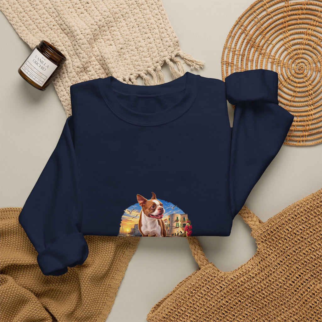 Essential Humans Crewneck Sweatshirt — Vintage Scenic 'Humans Are Essential' Design