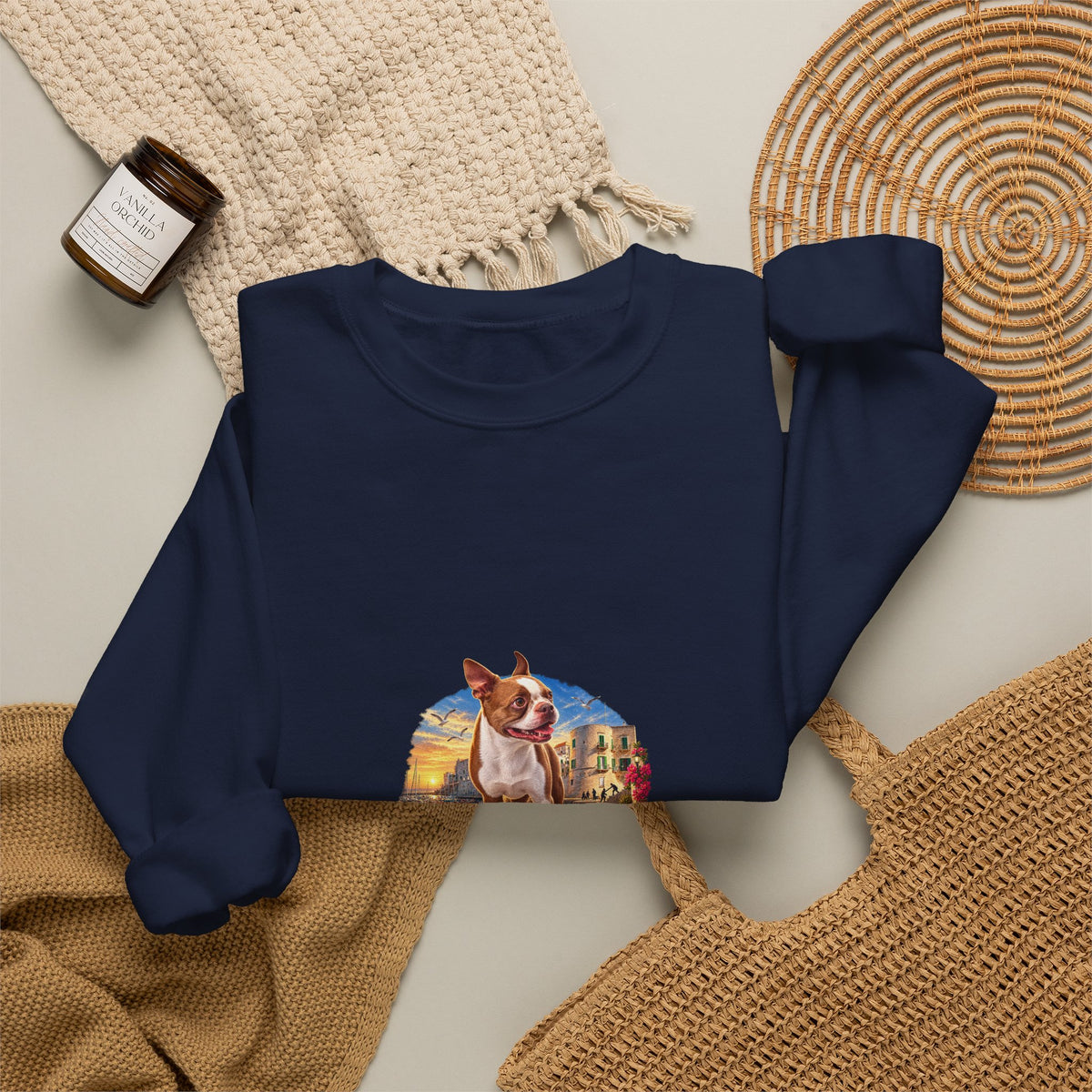 Essential Humans Crewneck Sweatshirt — Vintage Scenic 'Humans Are Essential' Design