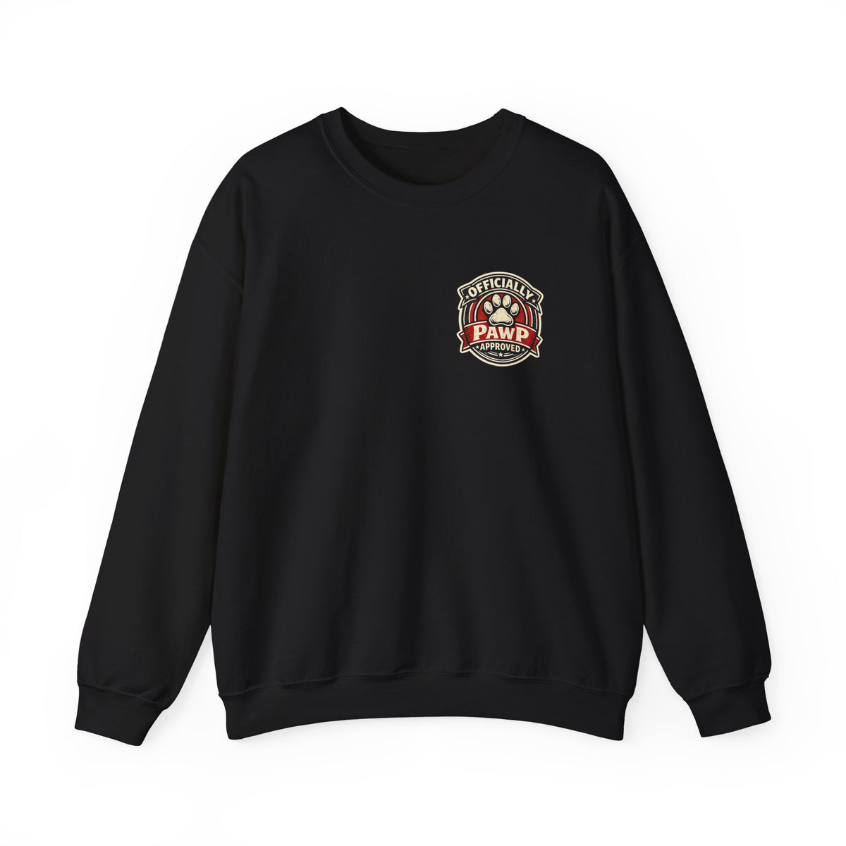 Olli The Boston Terrier Officially Licensed 'Pawp Approved' Crest Crewneck Sweatshirt