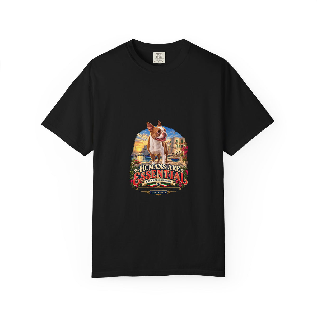 Humans Are Essential Vintage Dog T-Shirt — Retro Rescue Pet Lover Tee