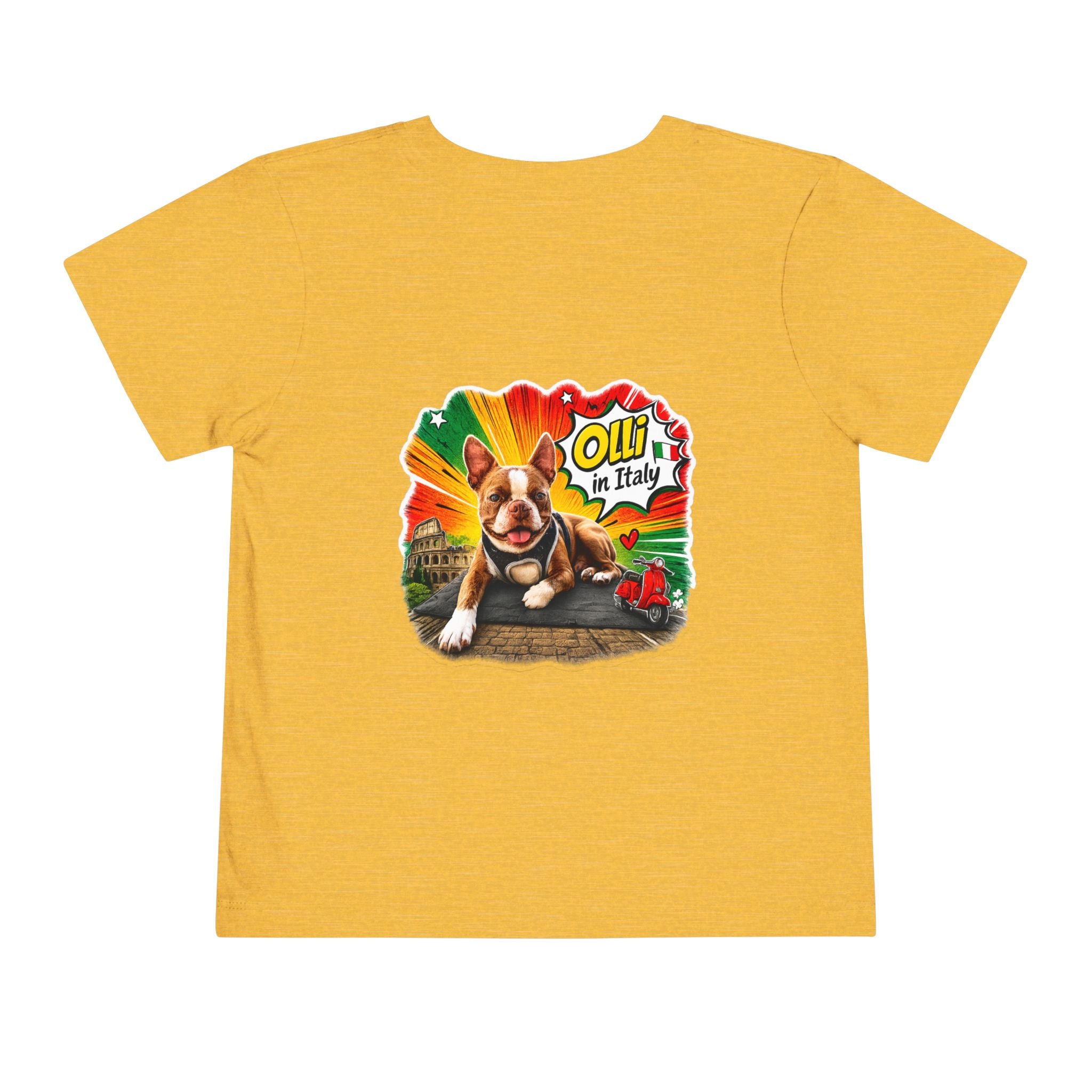 Toddler Tee — Cute Olli the Boston Terrier "I Came, I Sniffed, I Judged" Graphic
