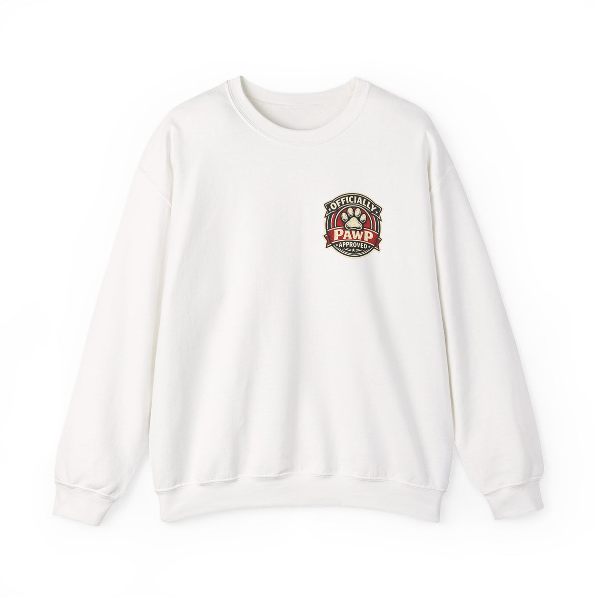 Olli The Boston Terrier Officially Licensed 'Pawp Approved' Crest Crewneck Sweatshirt