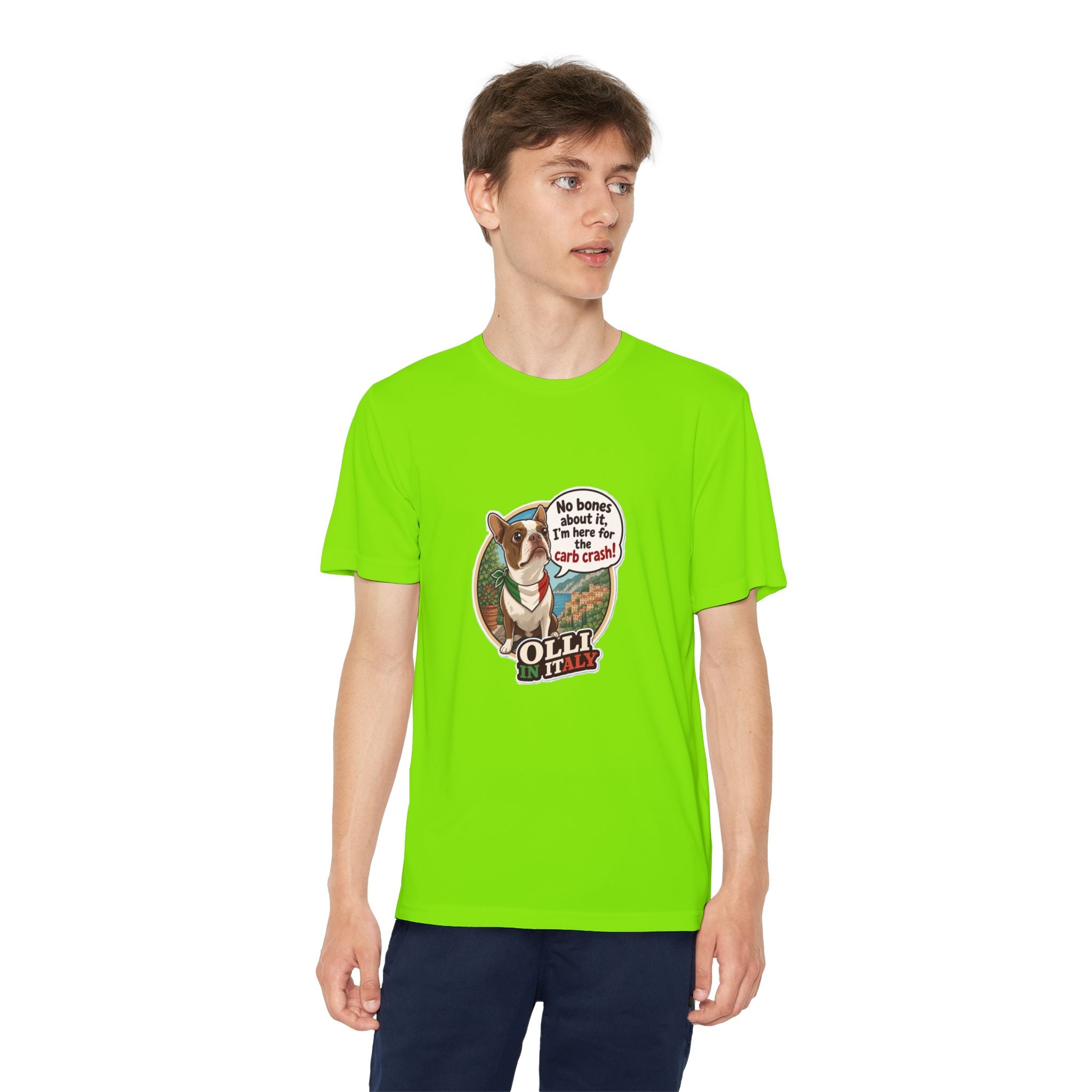 Youth Competitor Tee - 'Ollie the Corgi' Funny Kids Racing Shirt