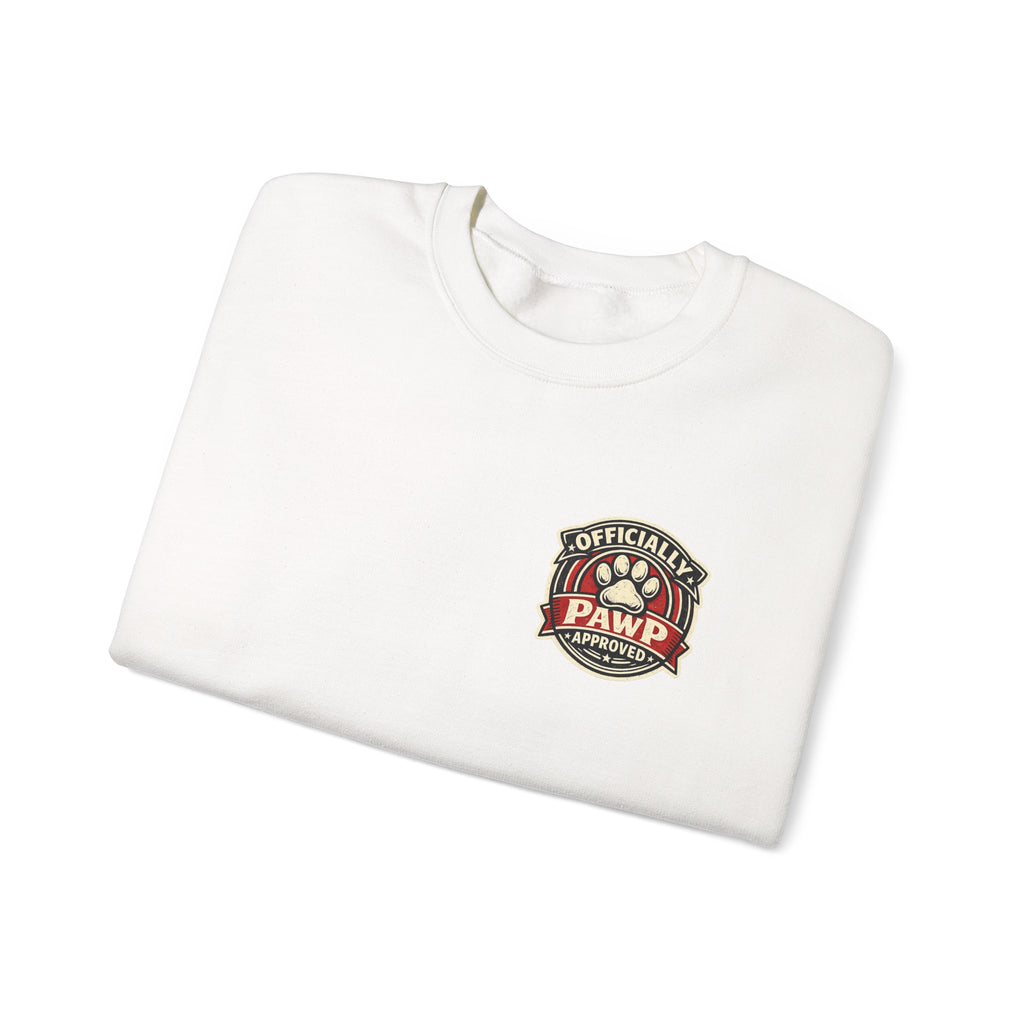 Olli The Boston Terrier Officially Licensed 'Pawp Approved' Crest Crewneck Sweatshirt