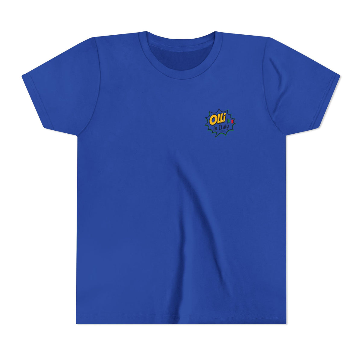 Kids' Pizza Olli the Boston Terrier Tee — "Saved by Grace" Funny Italian Pizza Youth Shirt