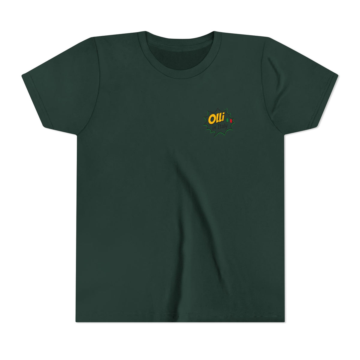 Kids' Pizza Olli the Boston Terrier Tee — "Saved by Grace" Funny Italian Pizza Youth Shirt