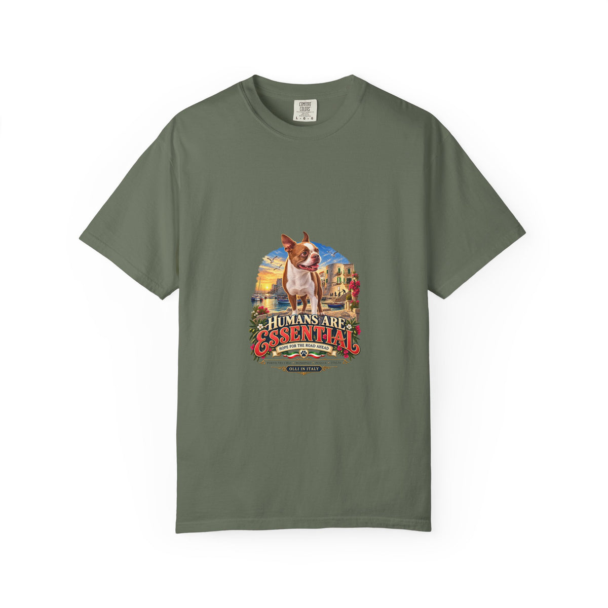 Humans Are Essential Vintage Dog T-Shirt — Retro Rescue Pet Lover Tee