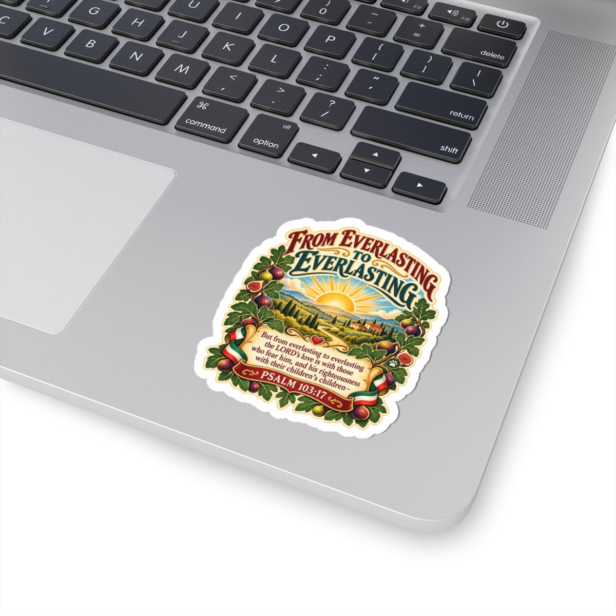 Psalm 103:17 Sticker — “From Everlasting to Everlasting” Christian Faith Vinyl Kiss-Cut