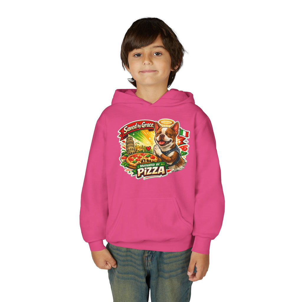 Olli the Boston Terrier Pizza Adventure Hoodie | My Nose Says This Way sweatshirt