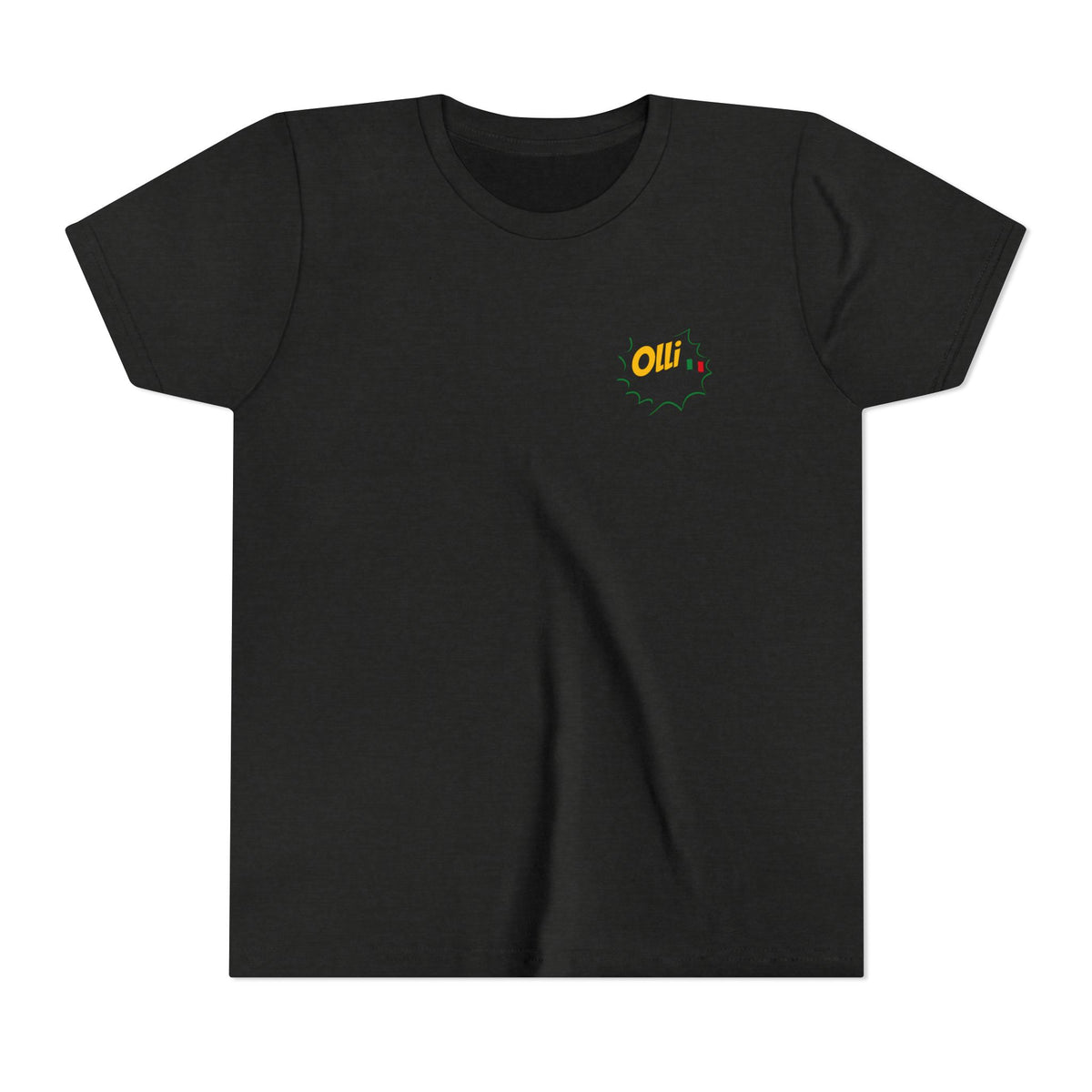 Kids' Pizza Olli the Boston Terrier Tee — "Saved by Grace" Funny Italian Pizza Youth Shirt