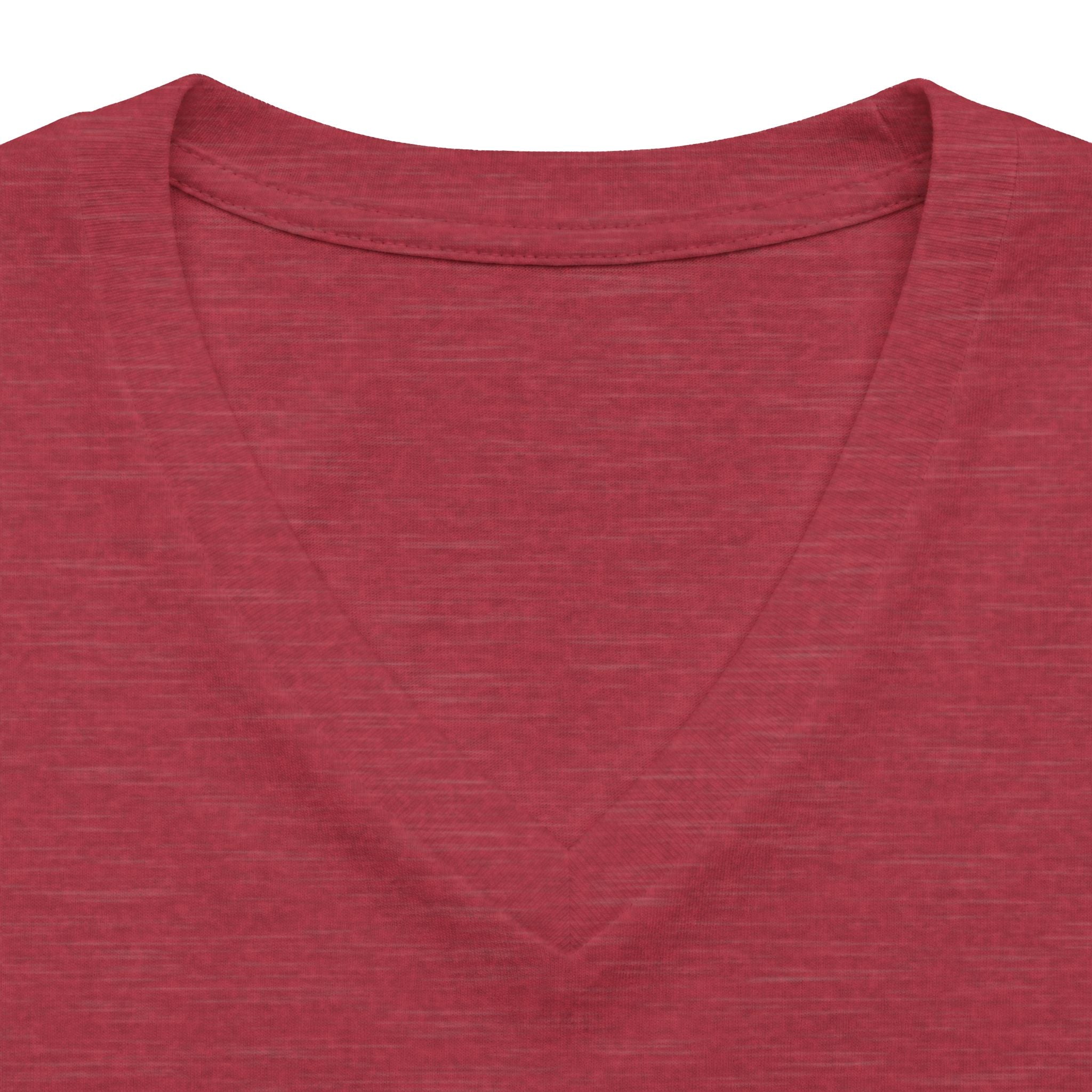 Women's V-Neck Tee — 'Gelato Family' Cute French Bulldog Design